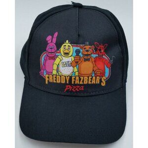Five Nights at Freddy's Black Freddy Fazbear's Pizza Youth Snapback Hat Cap